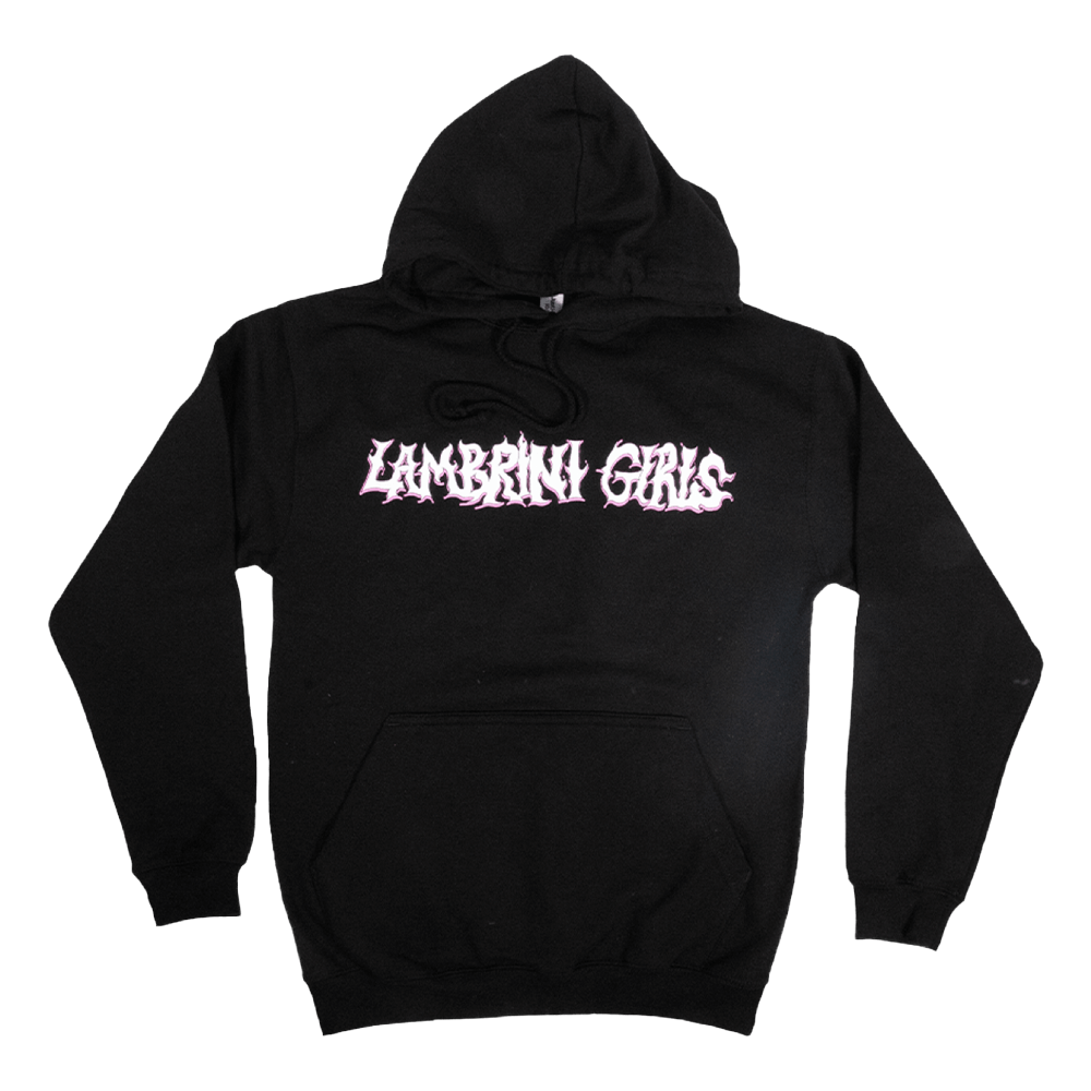 Flaming Logo Hoodie - Black