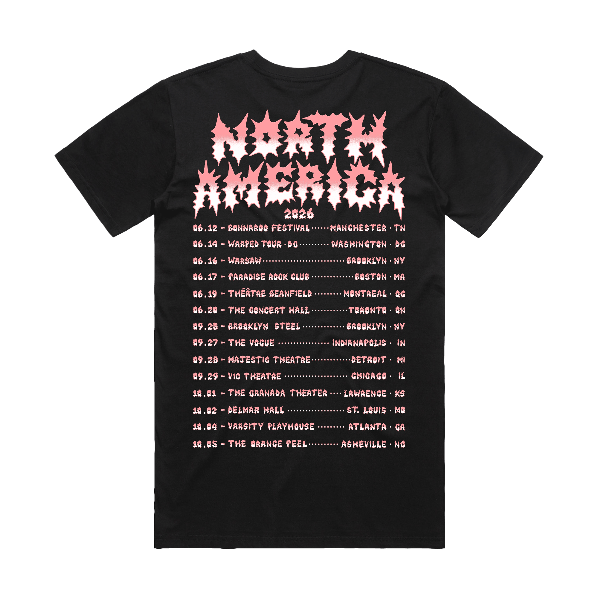 North America Tour Tee - Black